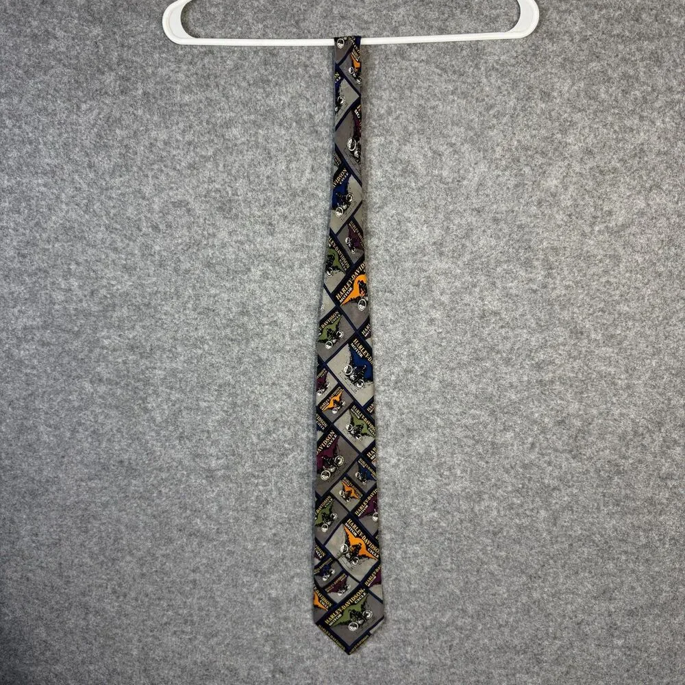 Vintage Harley Davidson Motor Cycle Tie by Ralph Marlin & Co.‎ 1994